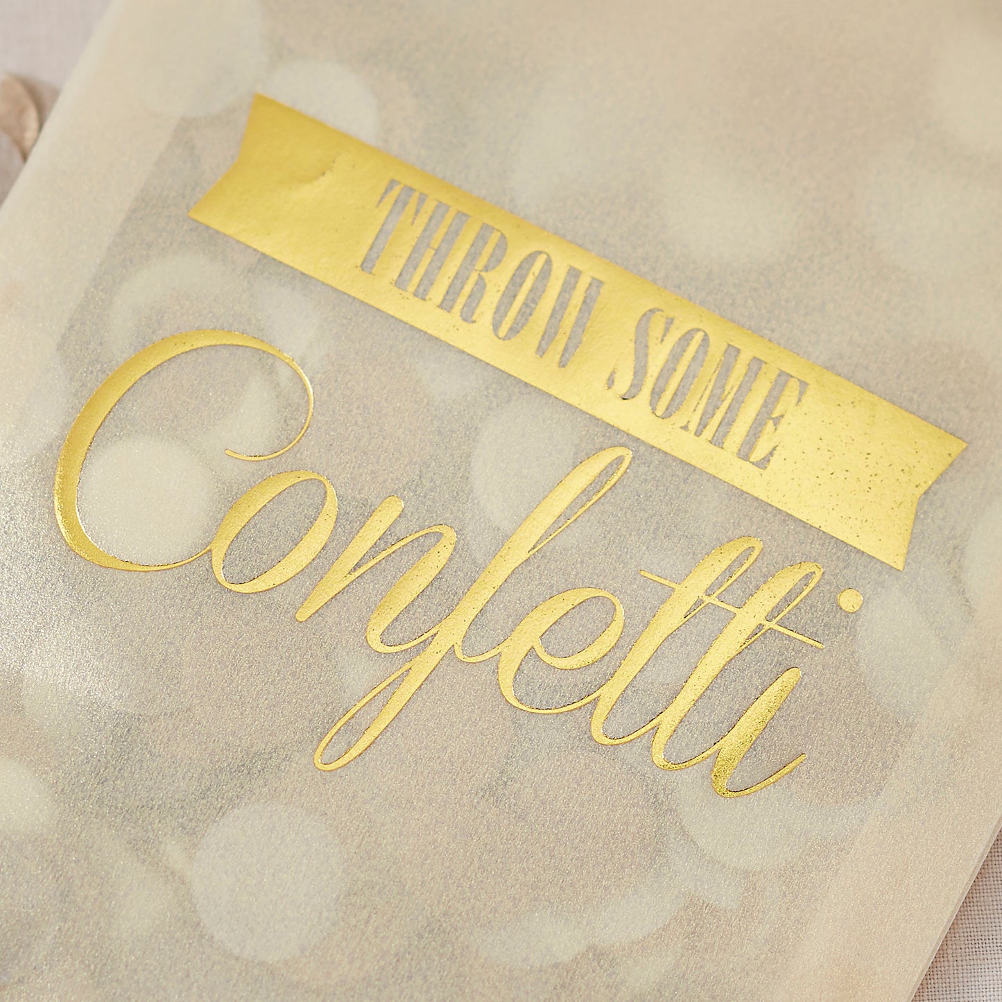Gold Wedding Confetti Envelopes