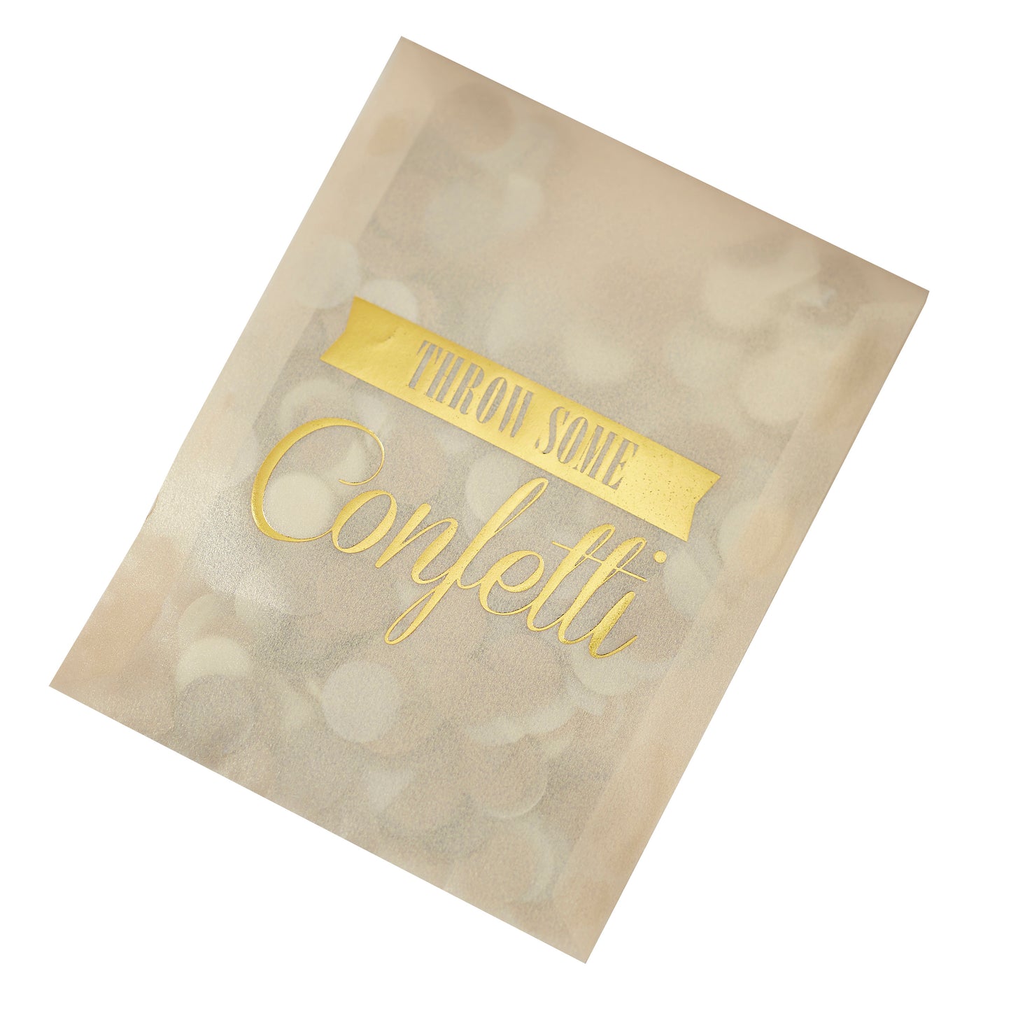 Gold Wedding Confetti Envelopes