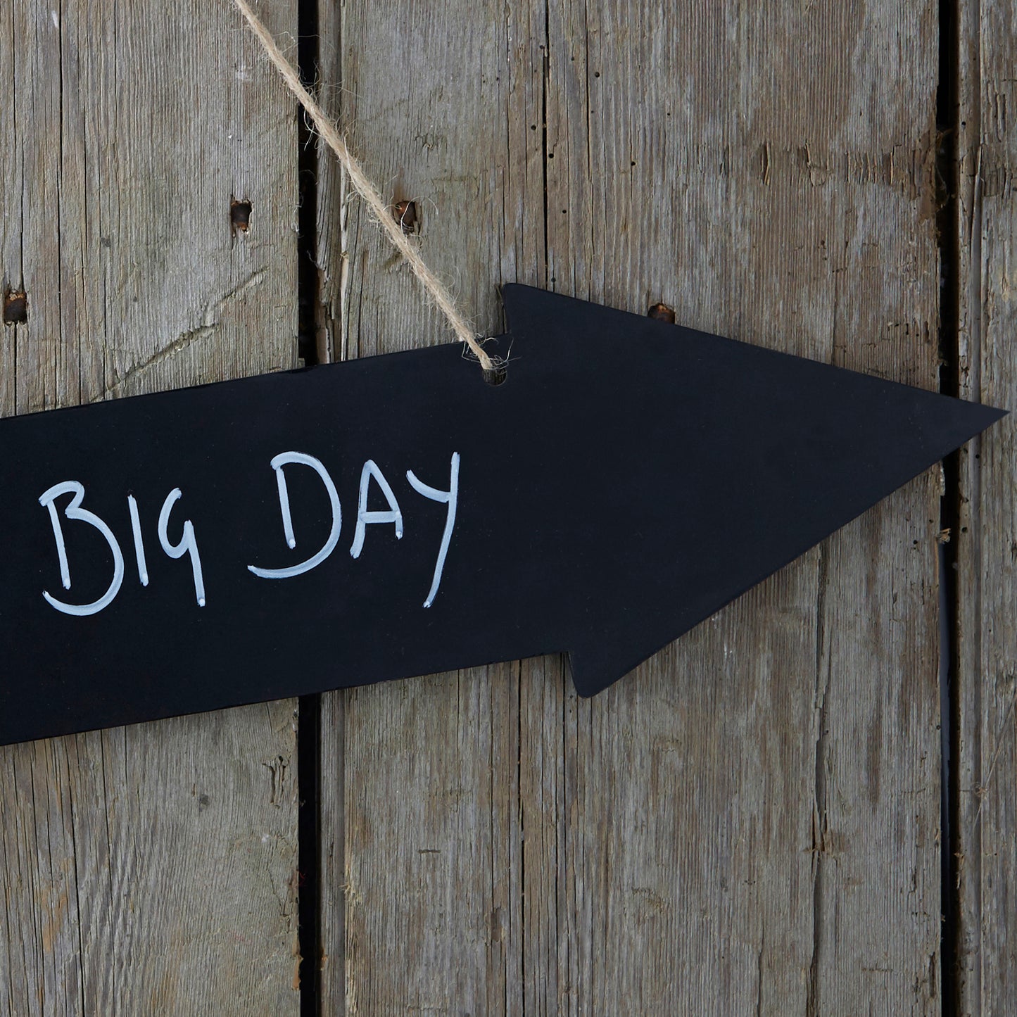 Wooden Chalkboard Arrow Sign