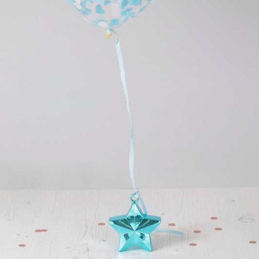 Blue Raffia Balloon Ribbon