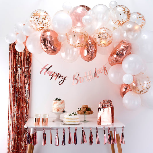 Rose Gold Balloon Arch Kit