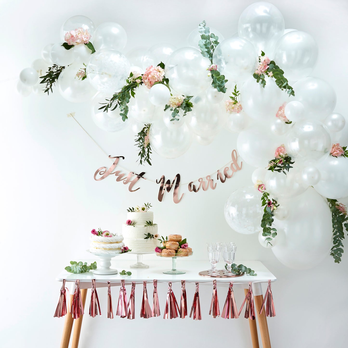 White Balloon Arch Kit