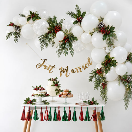 White Balloon Arch Kit