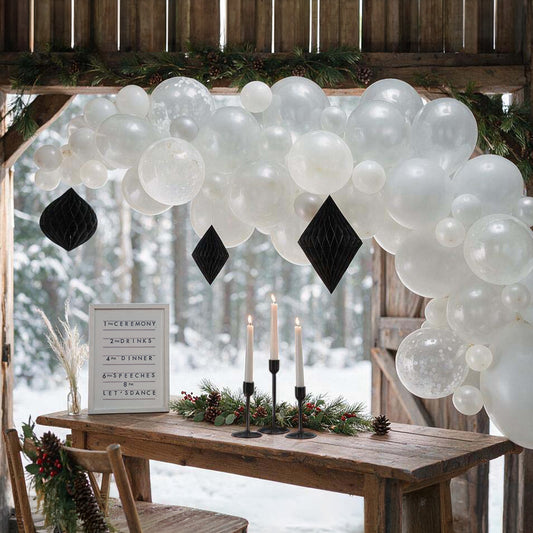 White Balloon Arch Kit