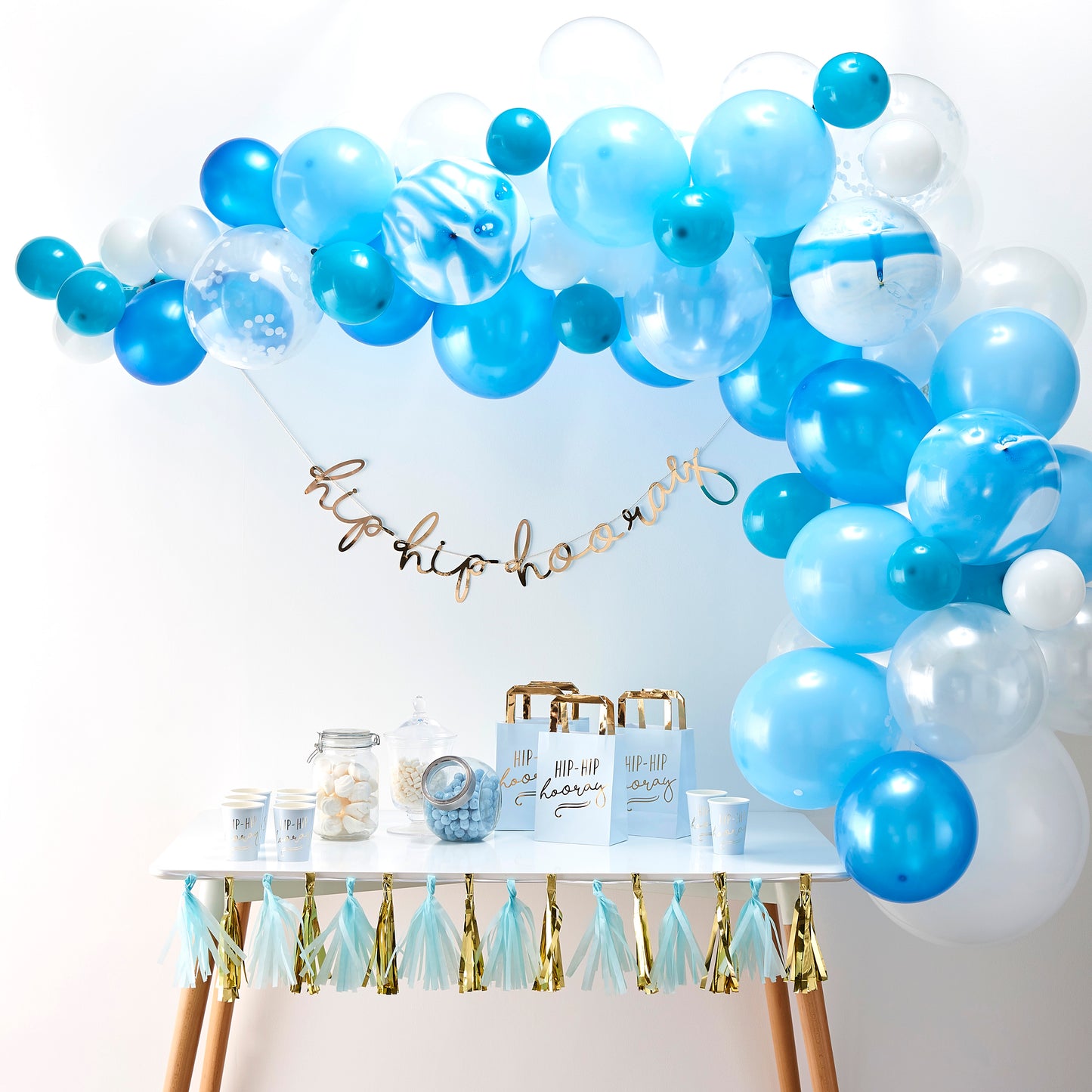 Blue Balloon Arch Kit