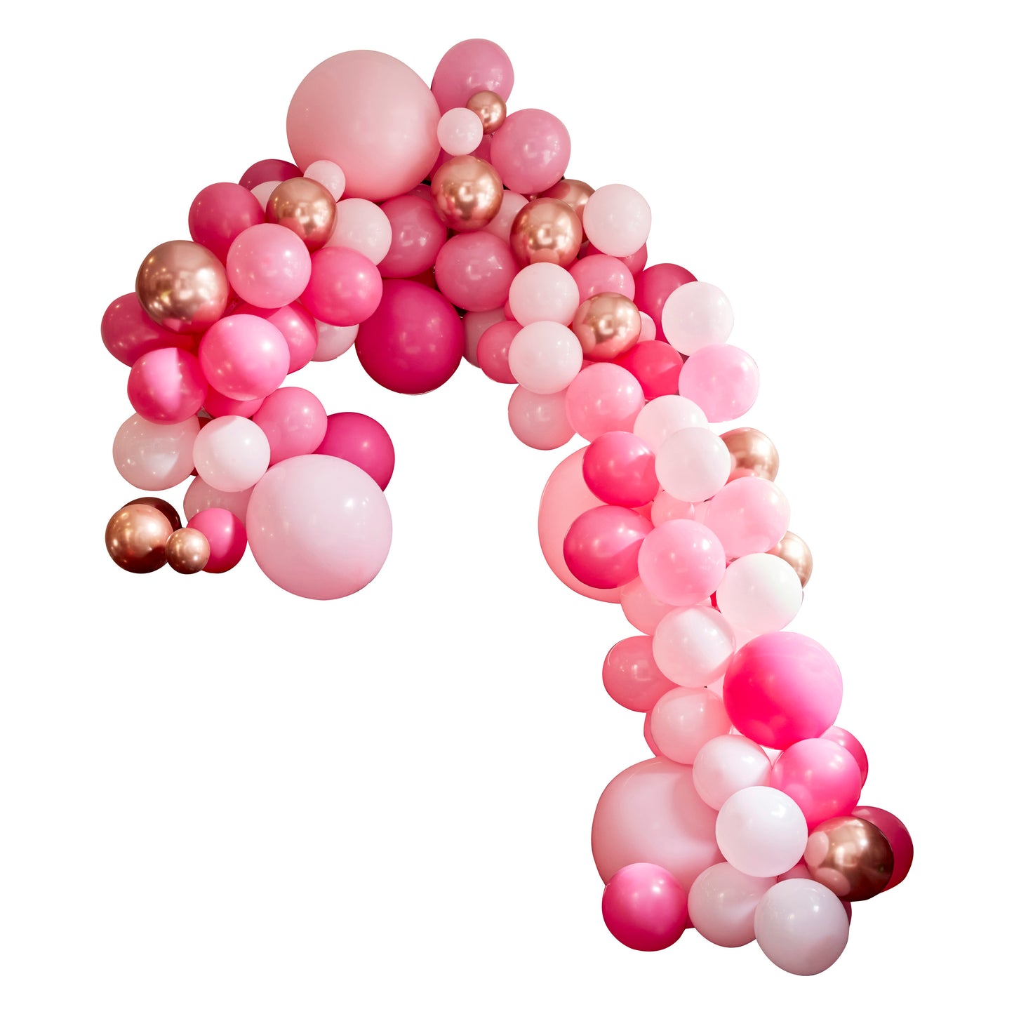 Luxe Pink and Rose Gold Balloon Arch Kit