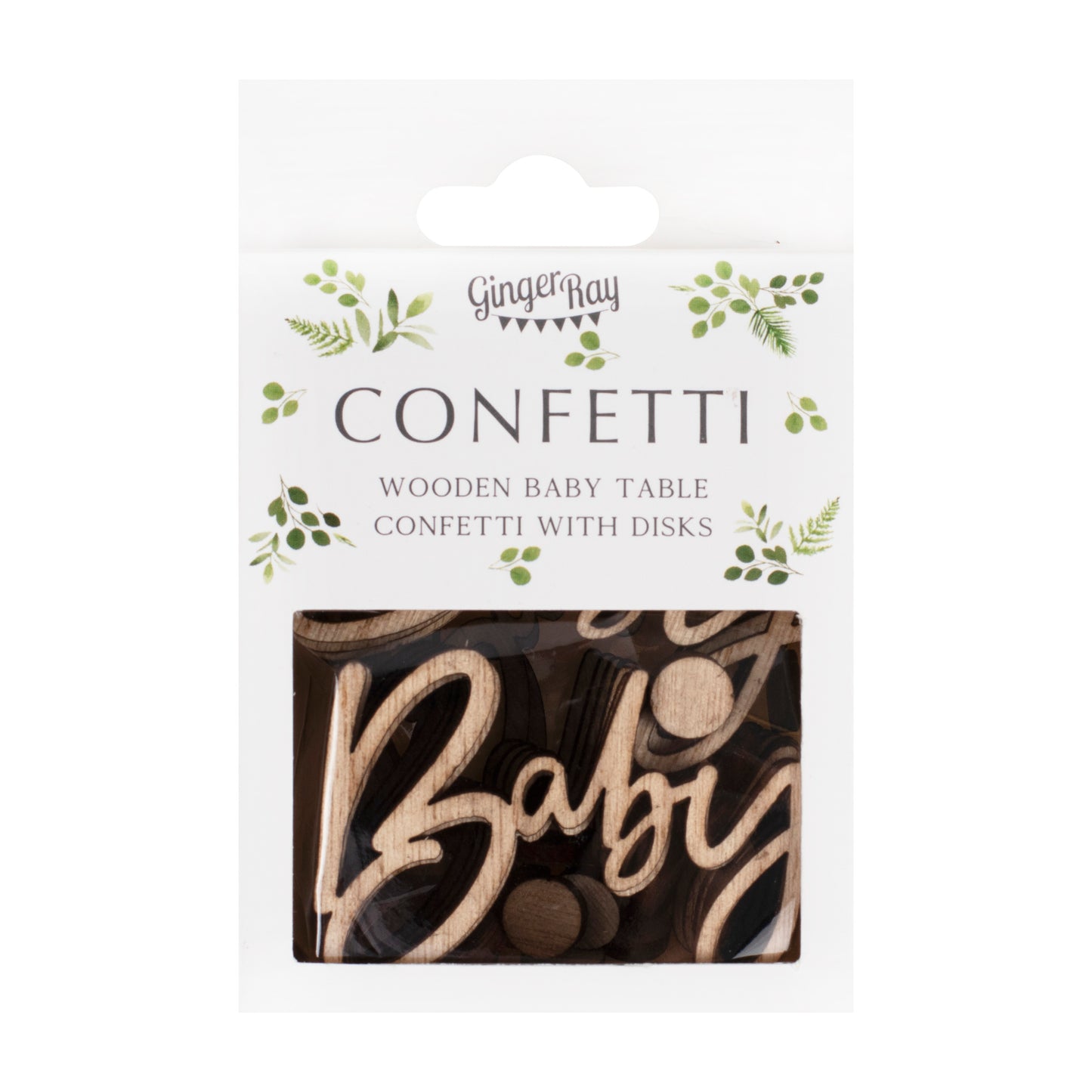 Wooden Baby Shower Confetti