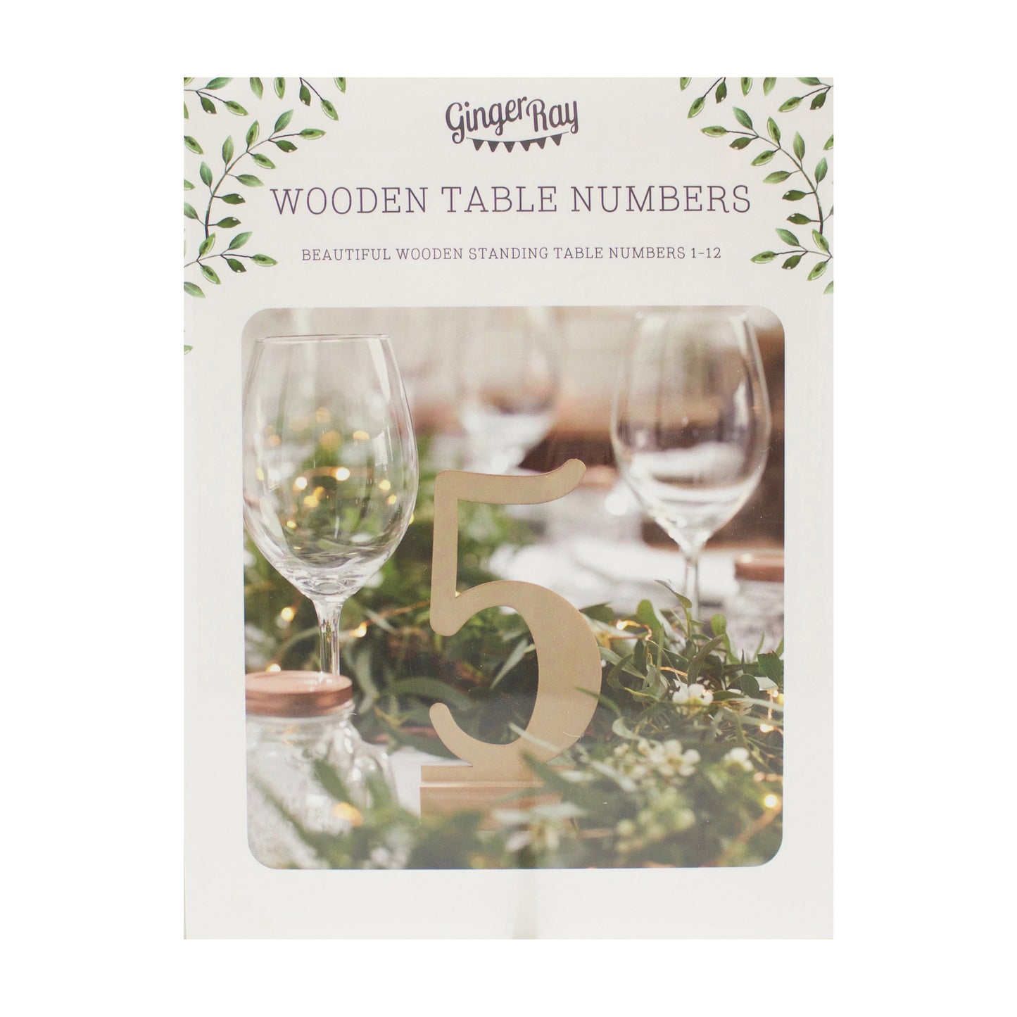 Wooden Wedding Table Numbers 1 - 12