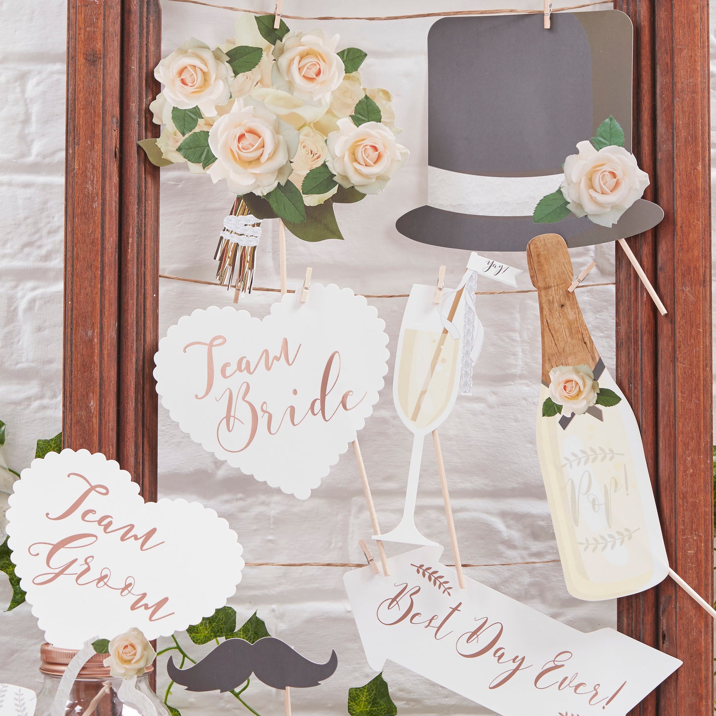 Botanical Photo Booth Props