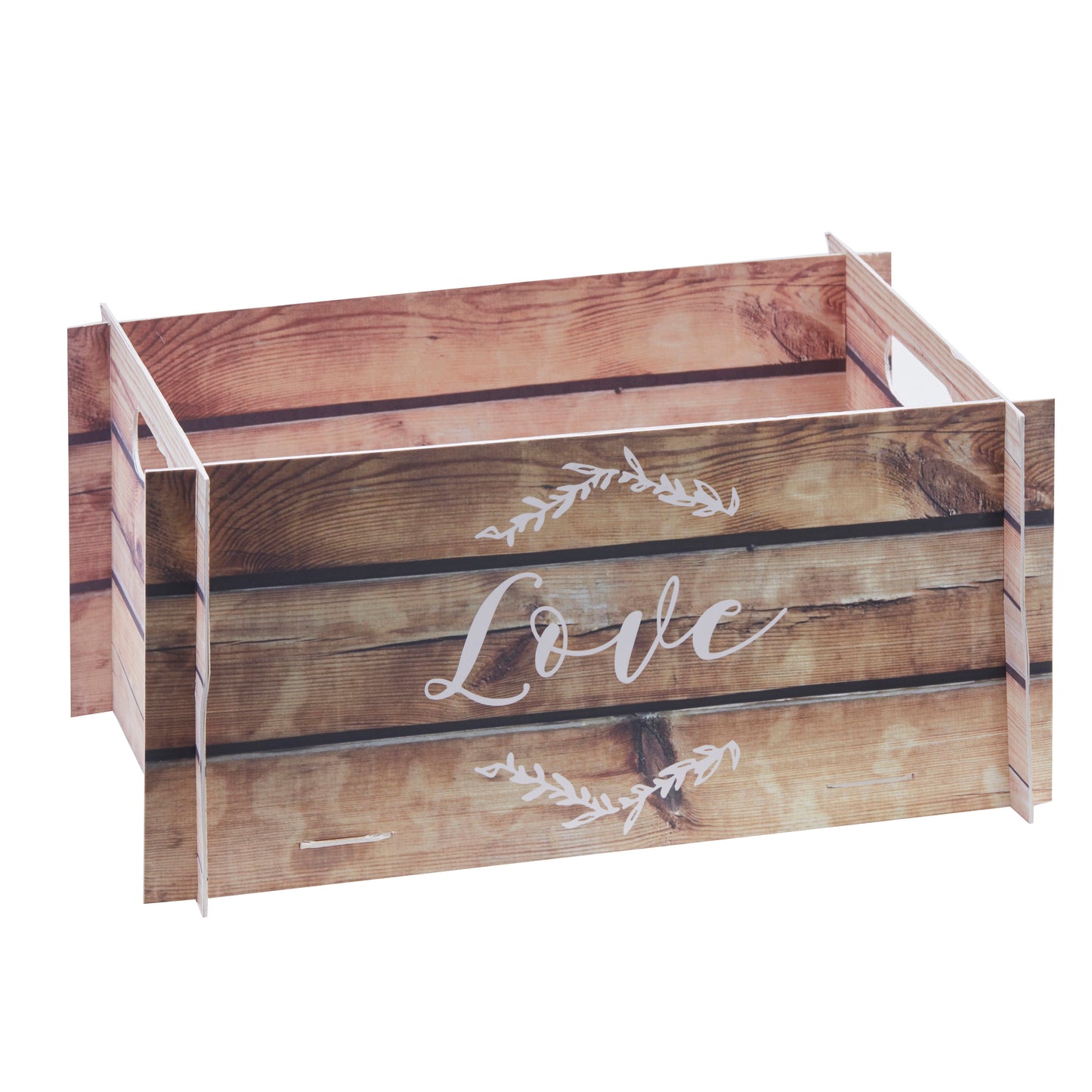 Wooden Effect Card Wedding Crate
