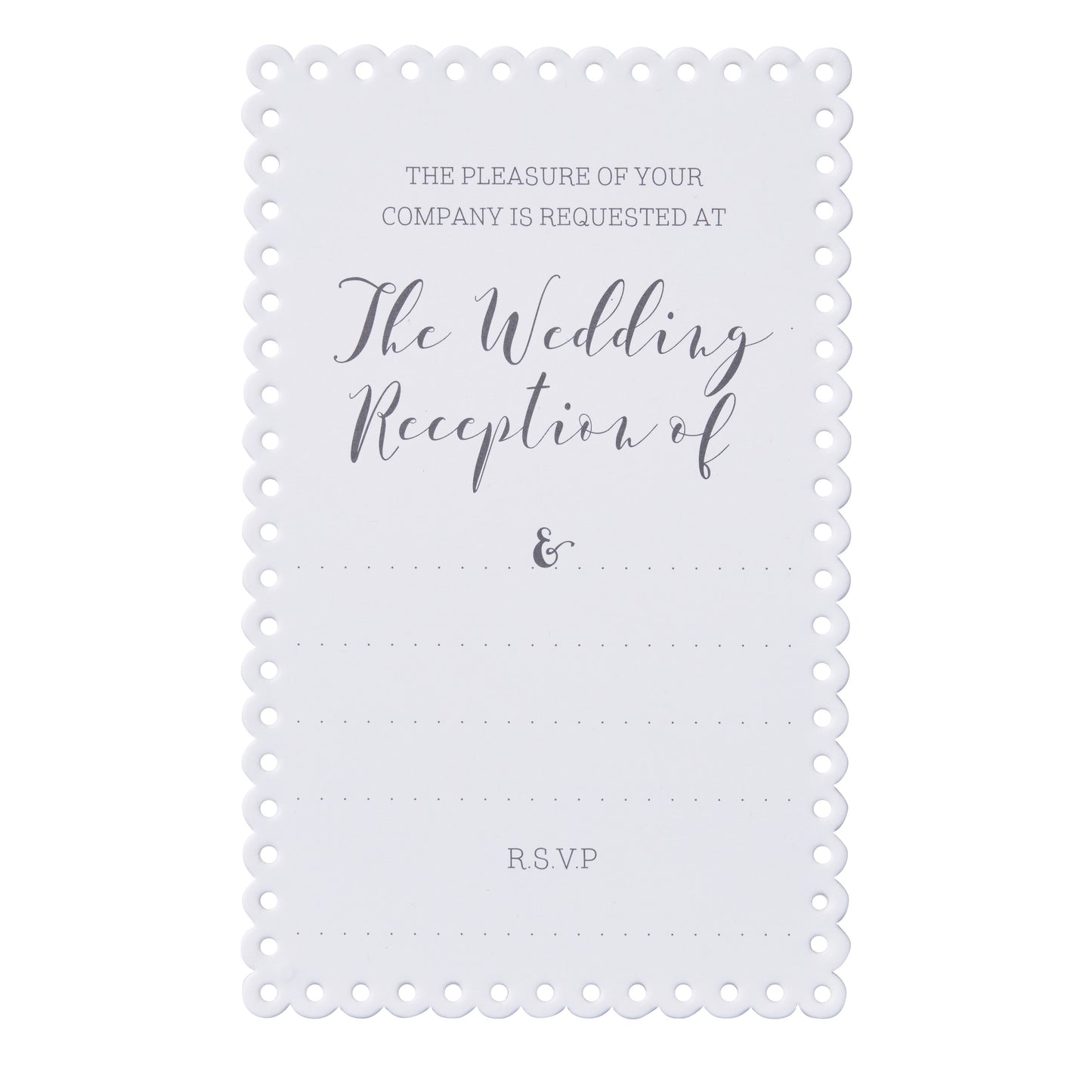 Scalloped Evening Invitations - Beautiful Botanics