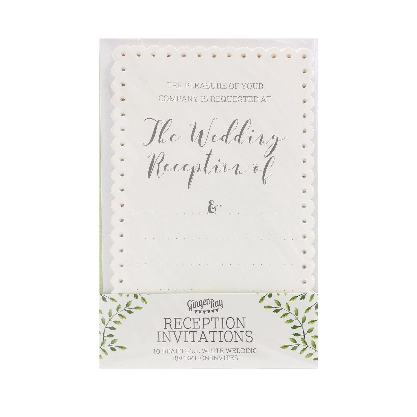Scalloped Evening Invitations - Beautiful Botanics
