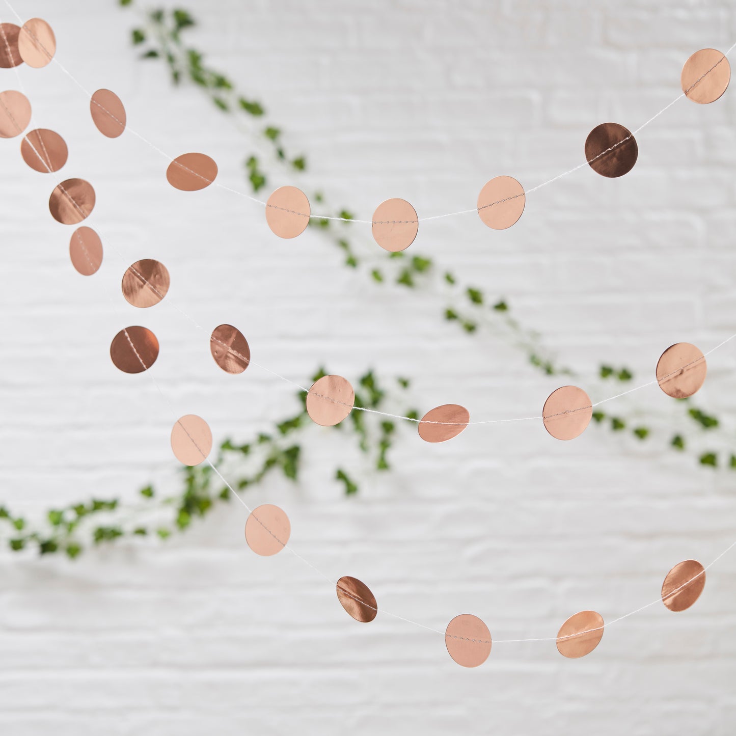Circle Rose Gold Party Bunting
