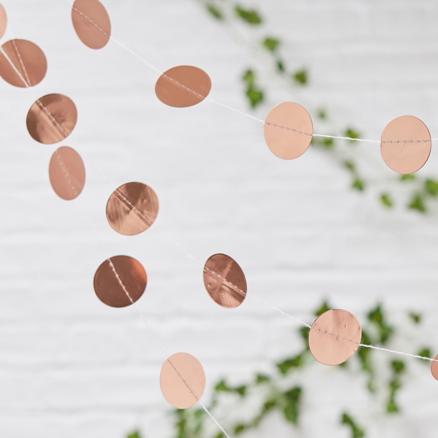 Circle Rose Gold Party Bunting