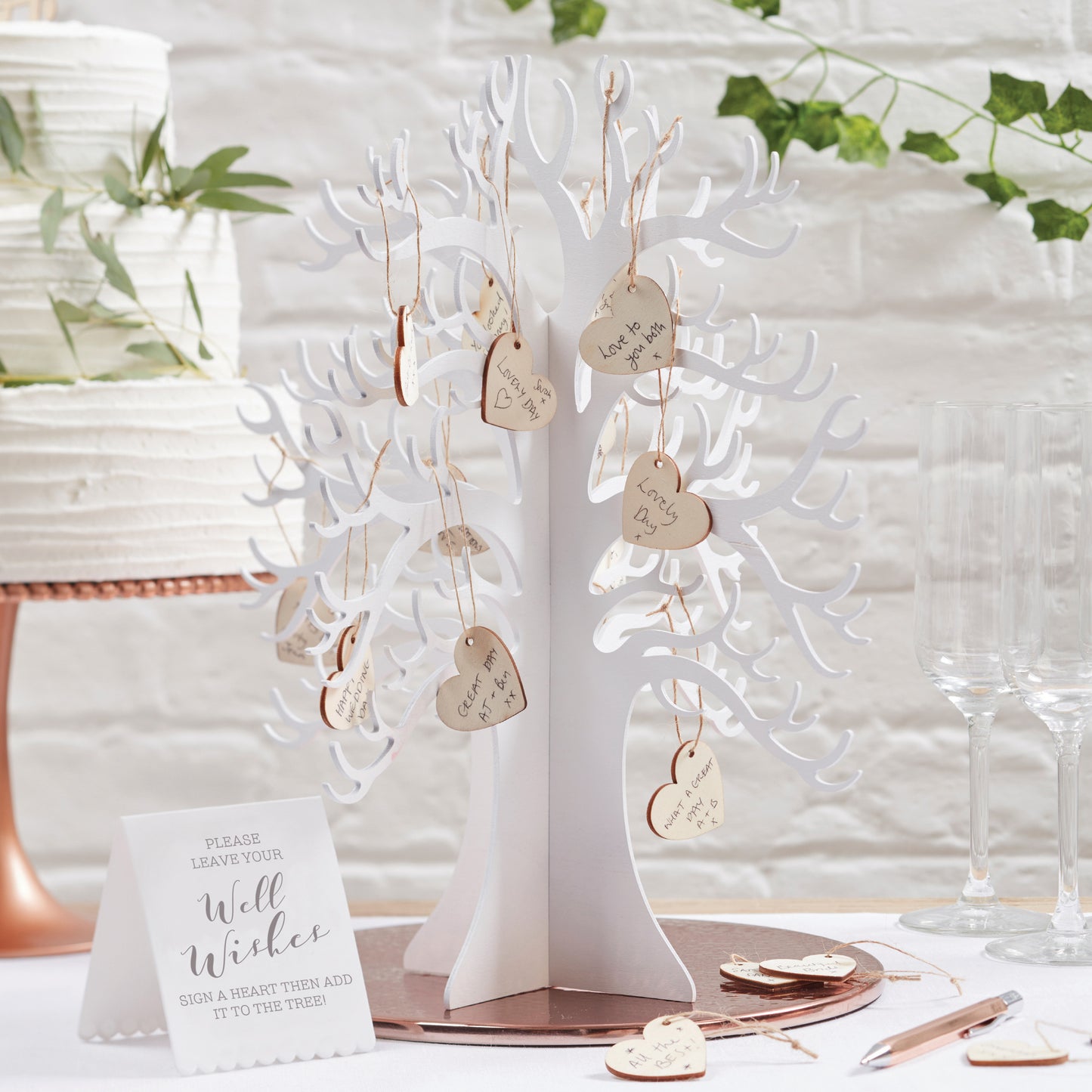 Wooden Wishing Tree Wedding Guest Book Alternative