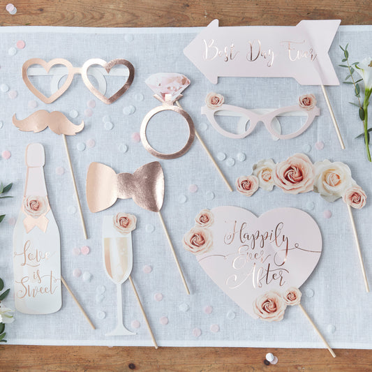 Wedding Photo Booth Props - Beautiful Botanics