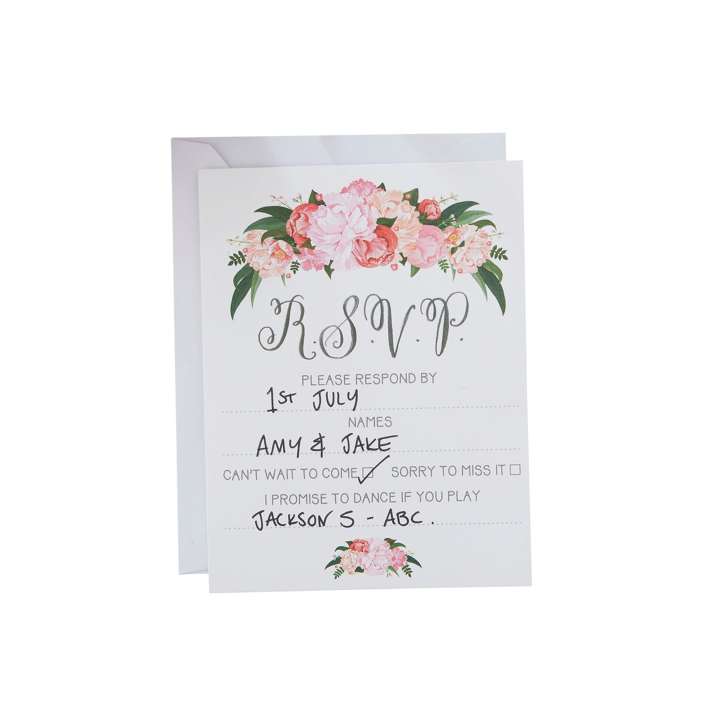Hand Illustrated Floral RSVP Cards - Boho