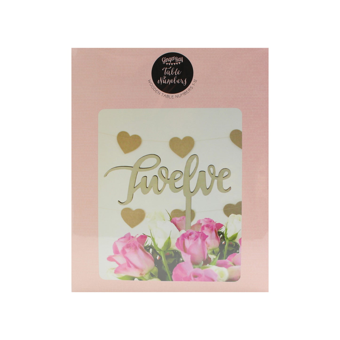 Wooden Table Numbers 1-12 - Boho