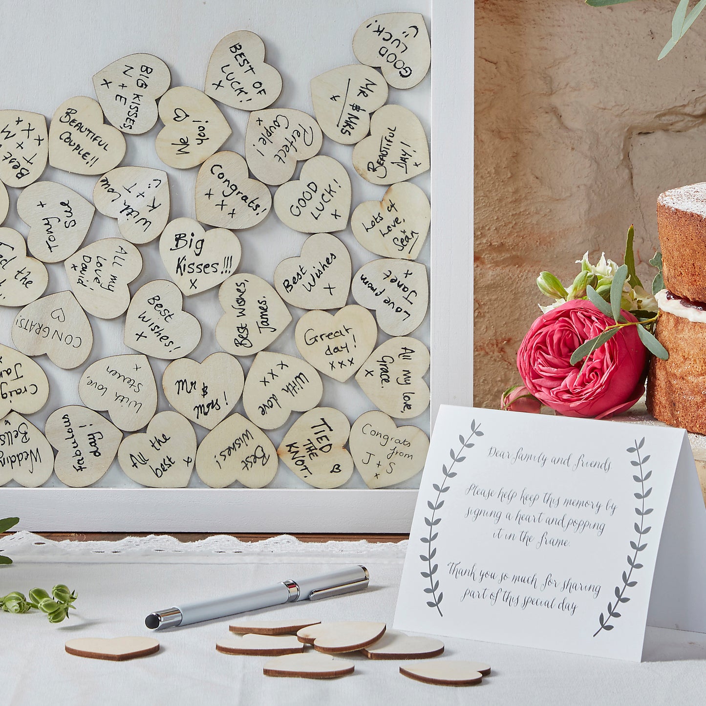 Drop Top Frame Guest Book Alternative