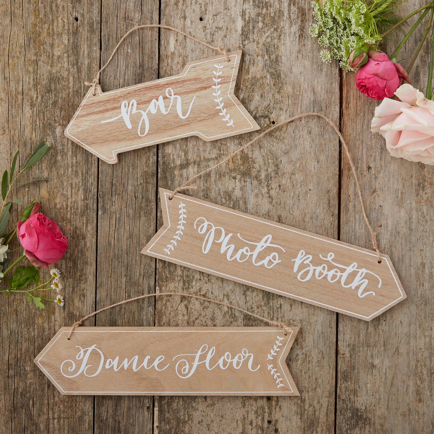 Wooden Arrow Signs - Boho