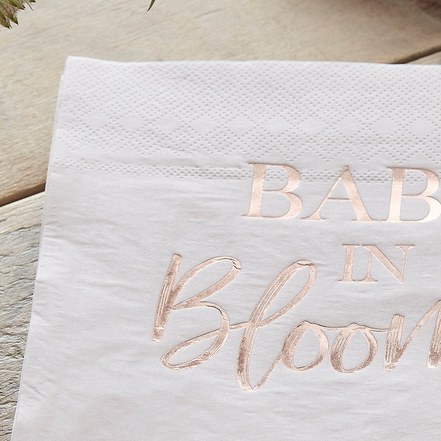 Rose Gold And Blush Baby Shower Napkins