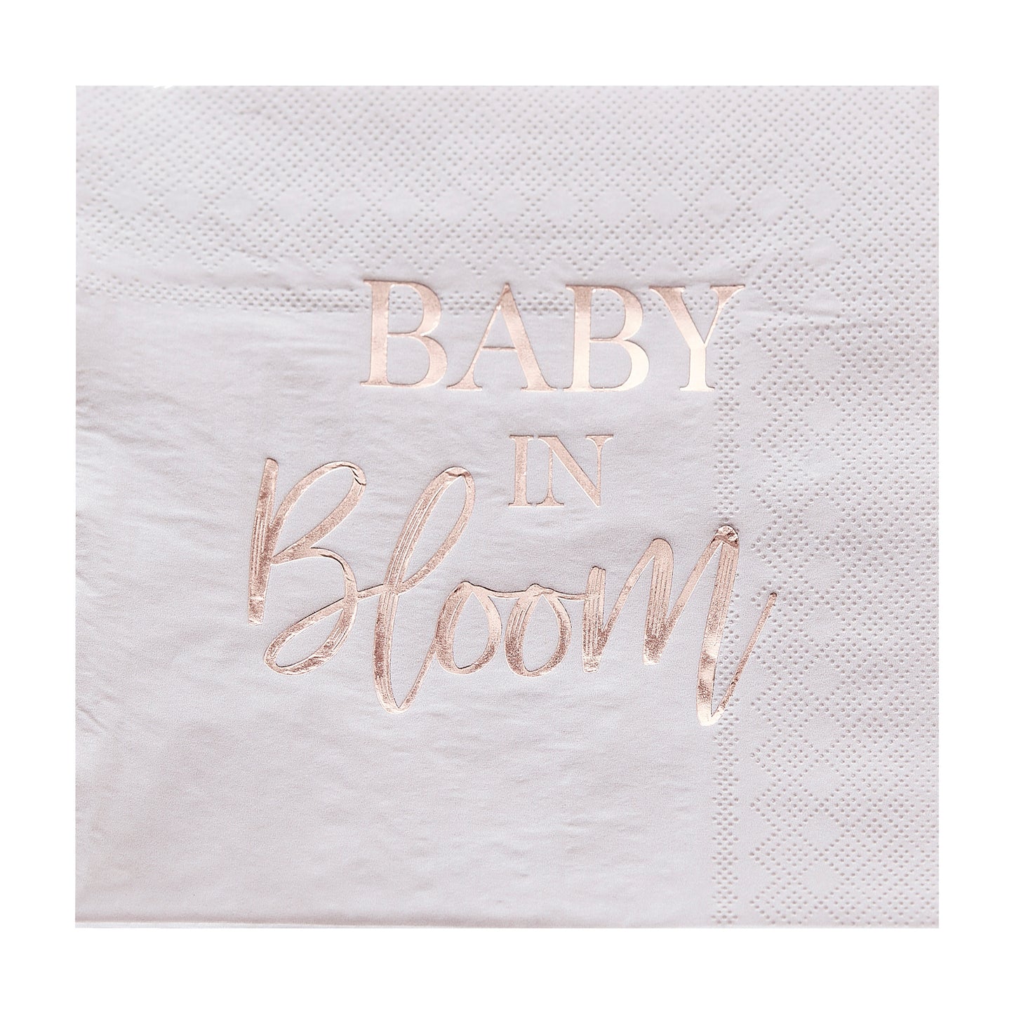 Rose Gold And Blush Baby Shower Napkins
