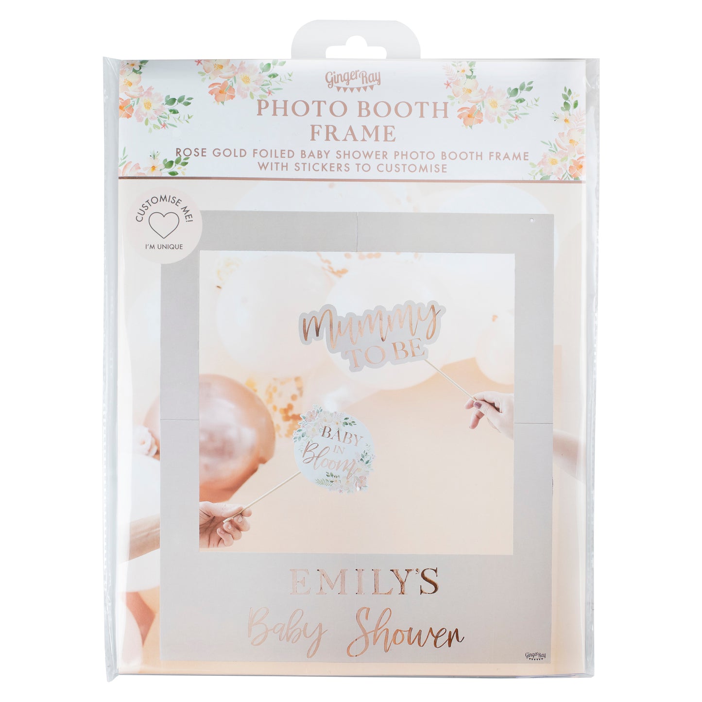 Customisable Baby Shower Photobooth Frame