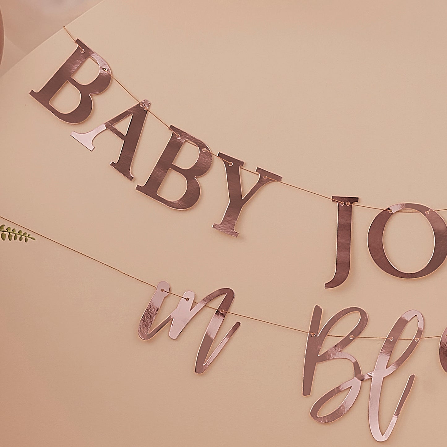 Rose Gold Customisable Baby Shower Bunting