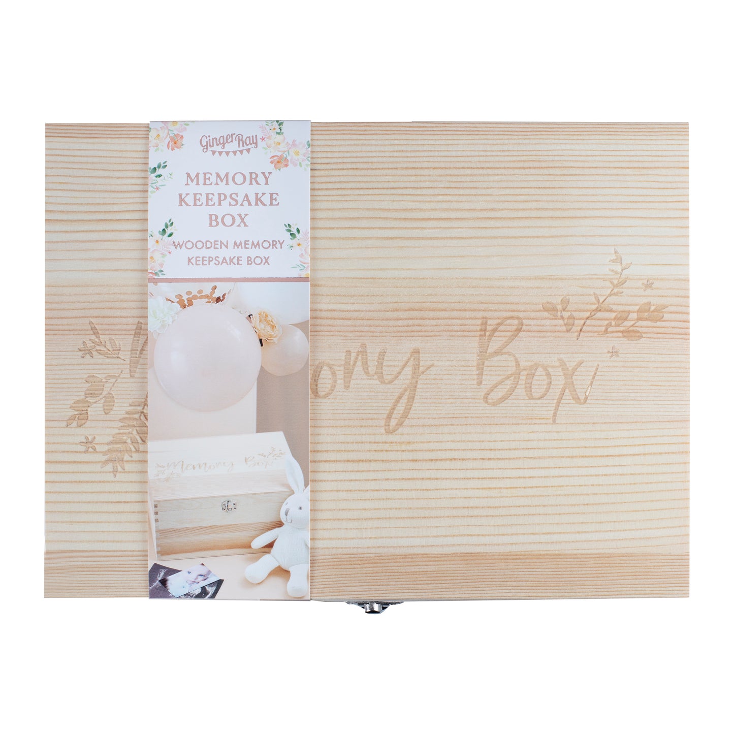 Wooden Baby Memory Keepsake Box