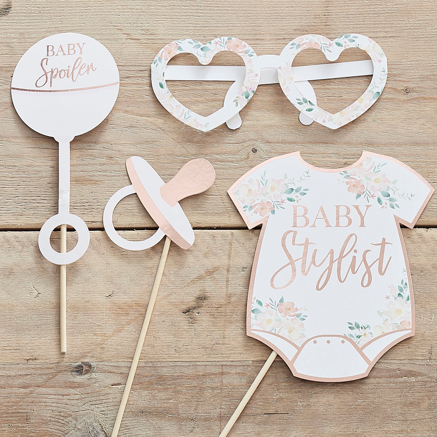 Floral Baby Shower Photo Booth Props