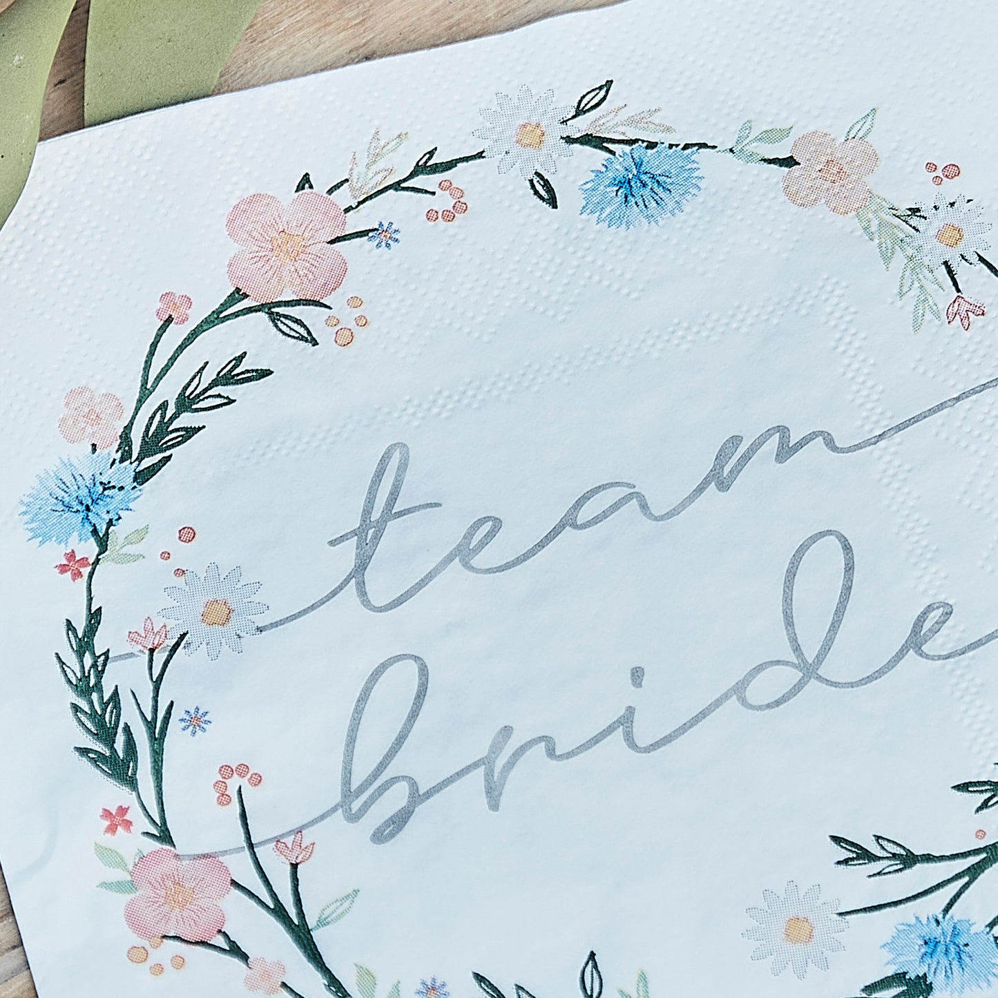 Boho Floral Eco Team Bride Hen Party Napkin