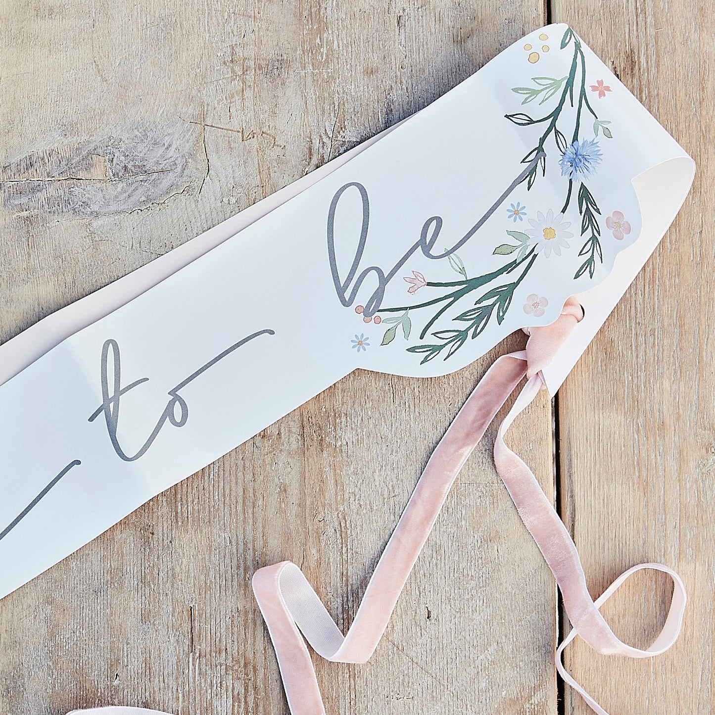 Boho Floral Bride to Be Sash