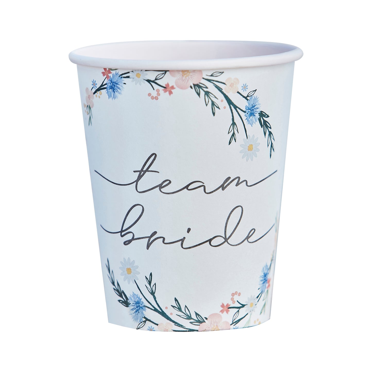 Boho Eco Floral Team Bride Hen Party Cups