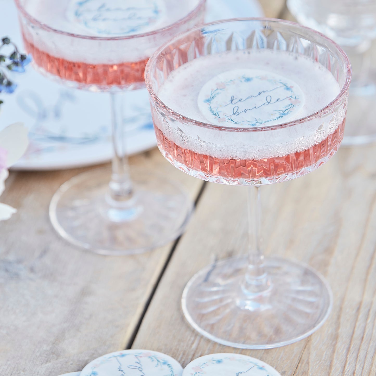 Boho Team Bride Edible Drink Topper