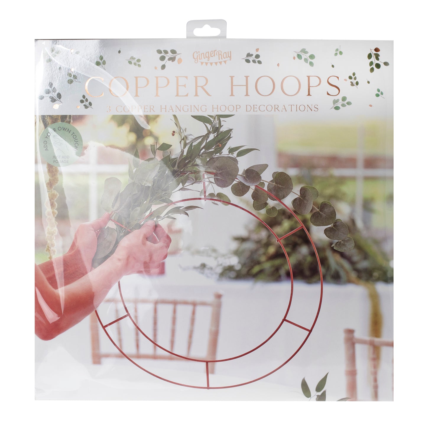 Hanging Chandelier Wedding Hoop