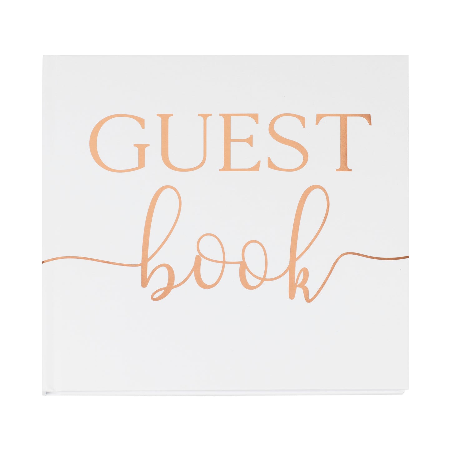 Rose Gold Foil Wedding Guest Book