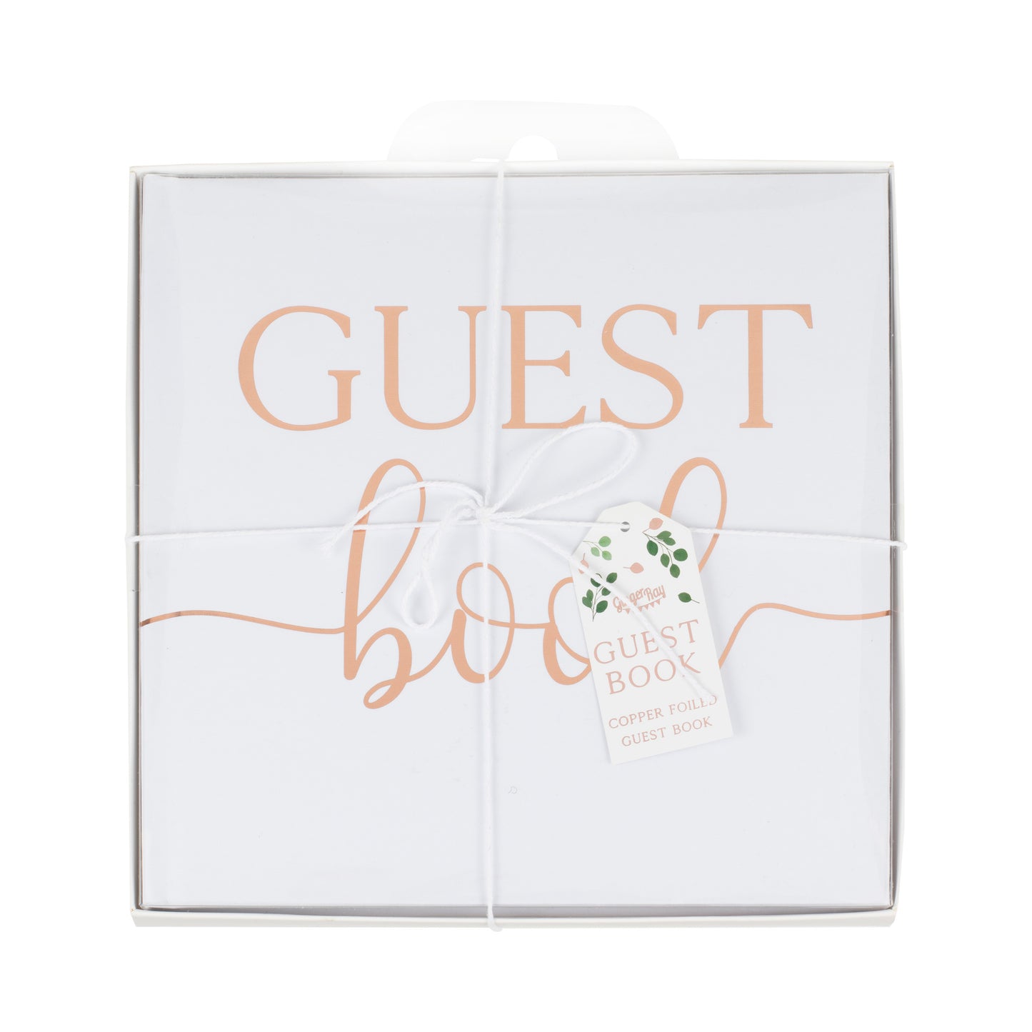 Rose Gold Foil Wedding Guest Book