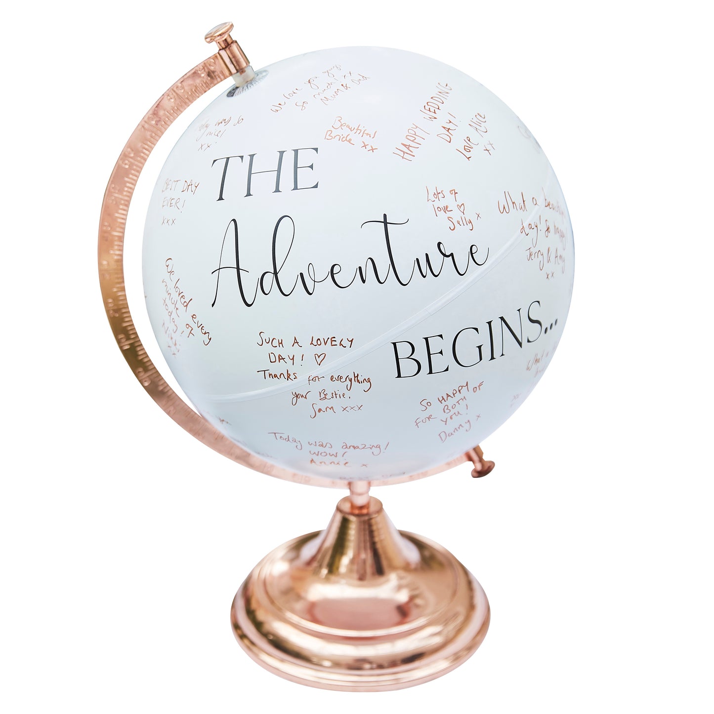 Wedding Globe Guest Book Alternative