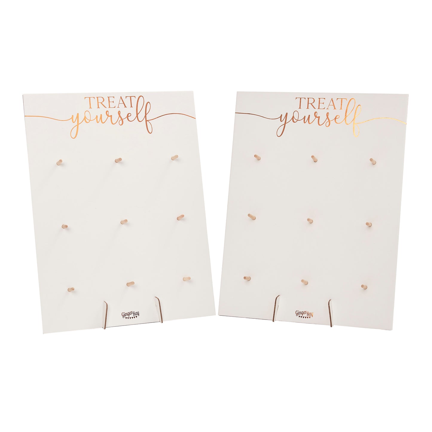 Rose Gold Treat Yourself Double Donut Wall Holders