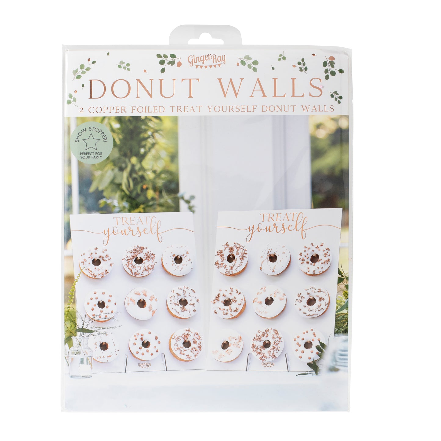 Rose Gold Treat Yourself Double Donut Wall Holders