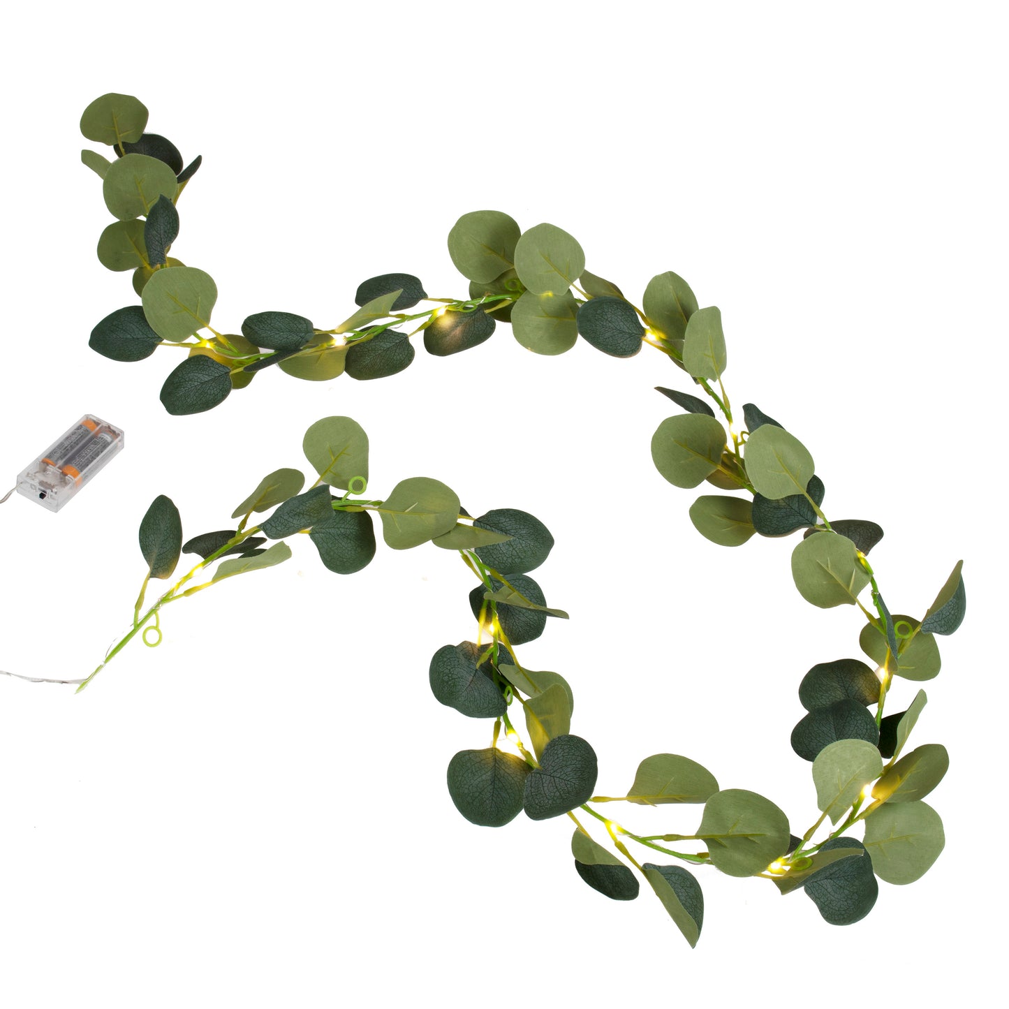 Artificial Eucalyptus Garland With Lights
