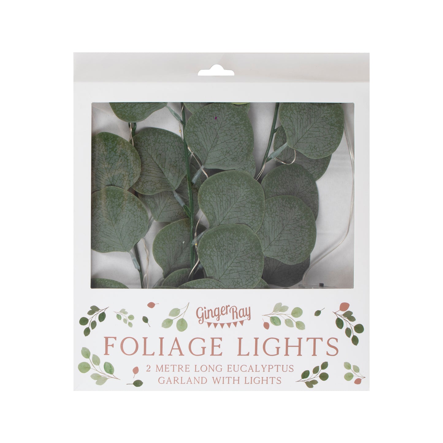 Artificial Eucalyptus Garland With Lights