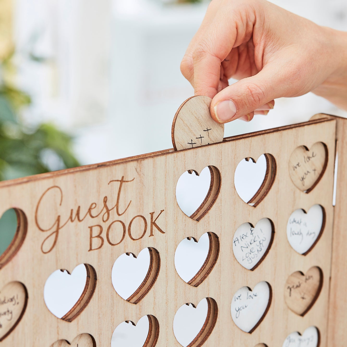 Four In A Row Wedding Guest Book Alternative