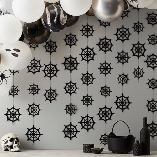 Cobweb Halloween Party Backdrop Decoration