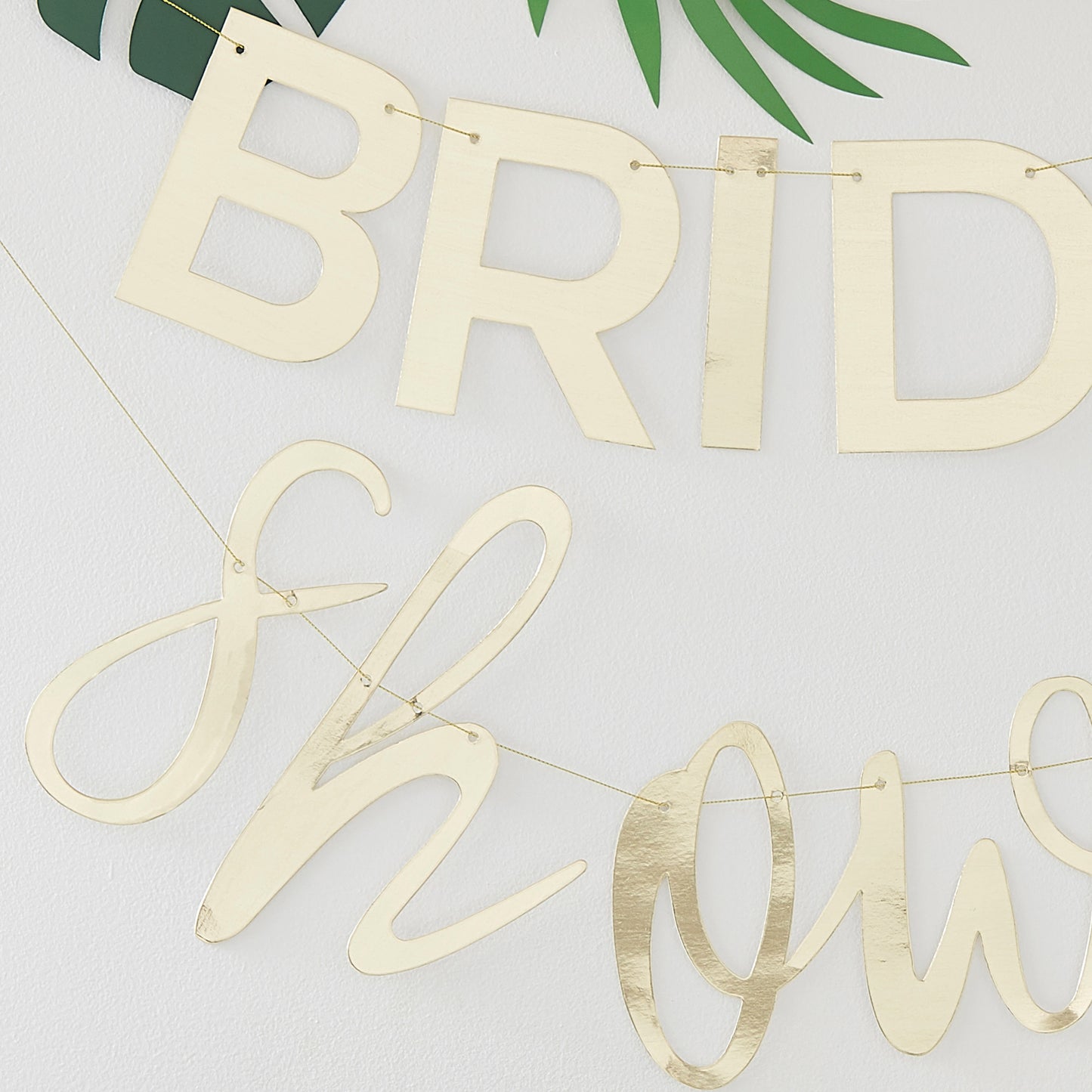 Gold Bridal Shower Banner
