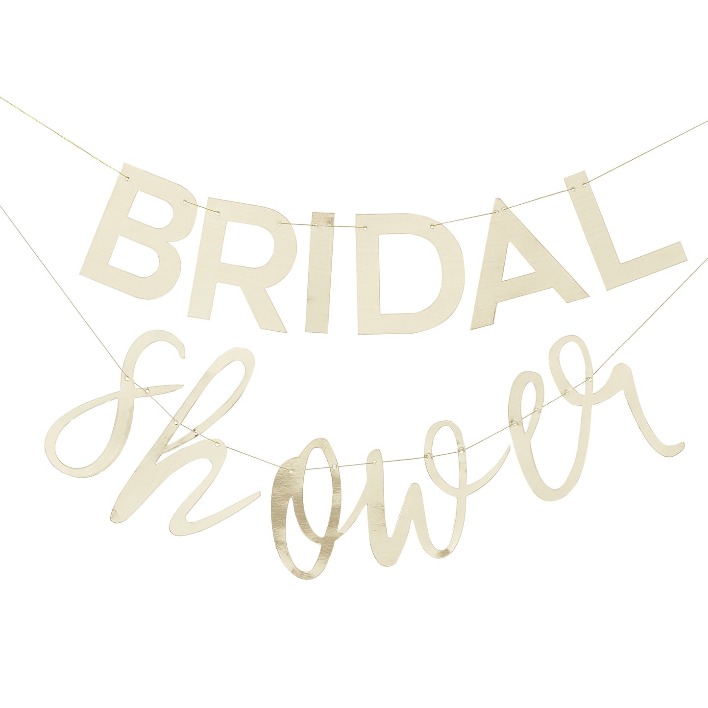 Gold Bridal Shower Banner