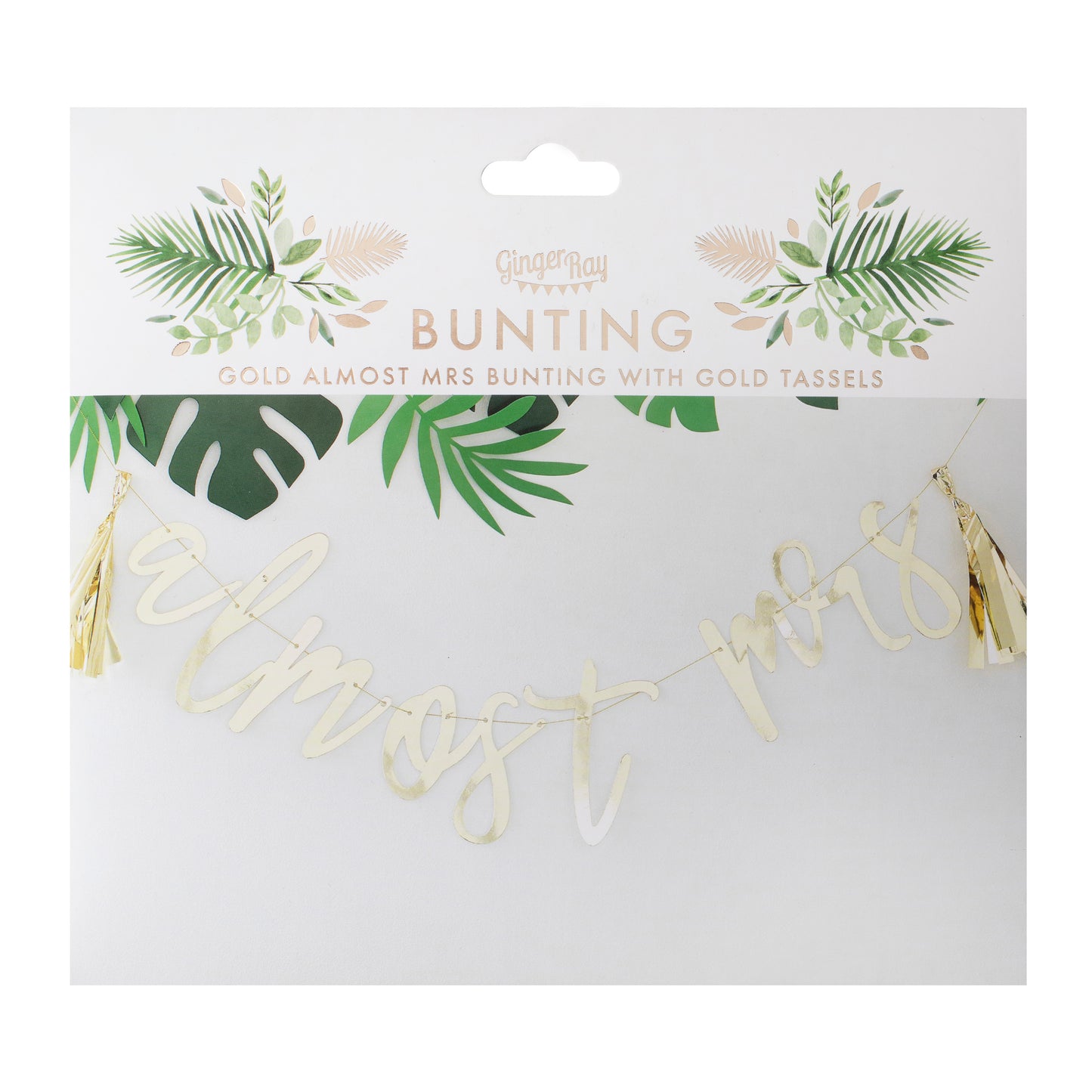 Gold Almost Mrs Scripted Hen Party Banner