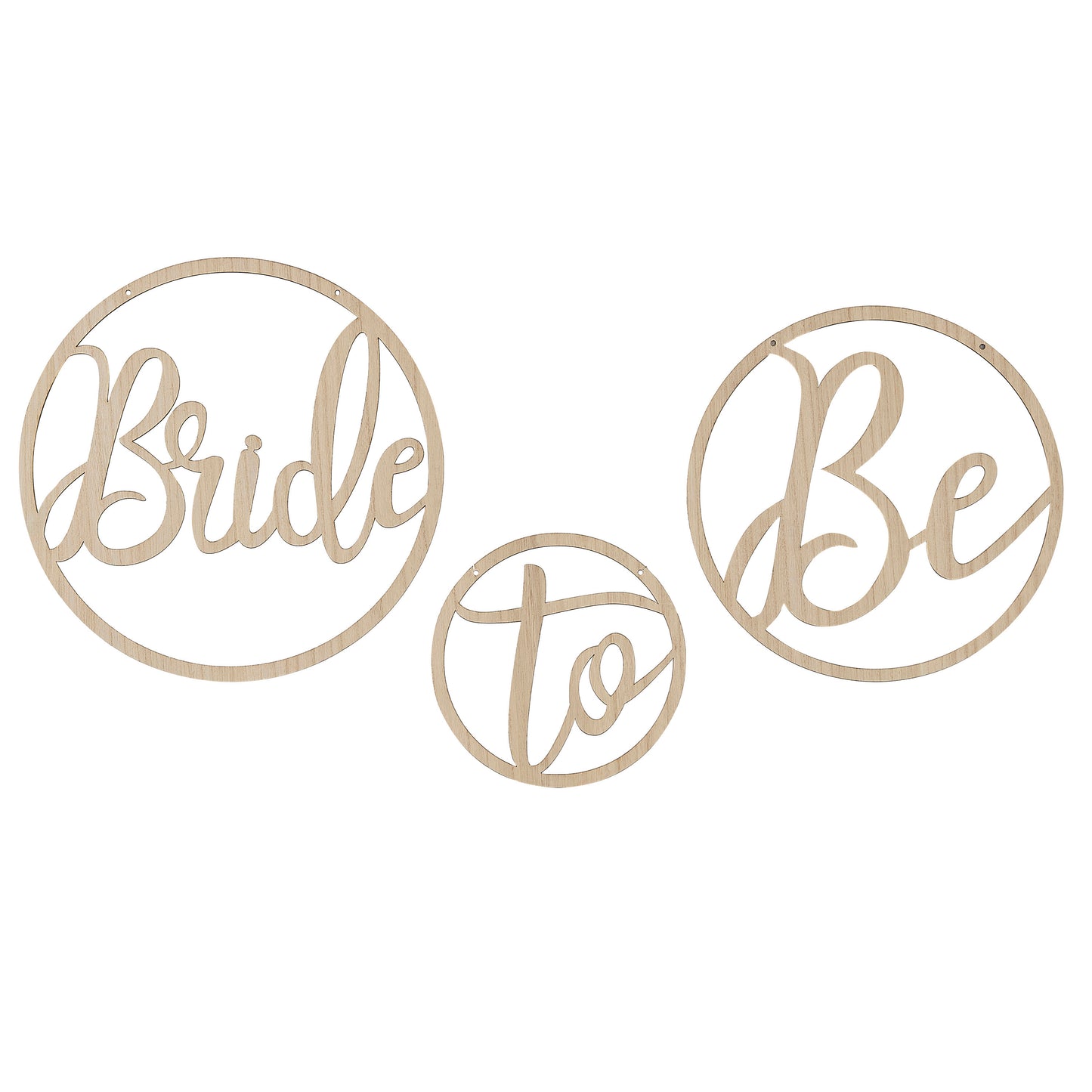 Wooden Bride To Be Decoration Hoops
