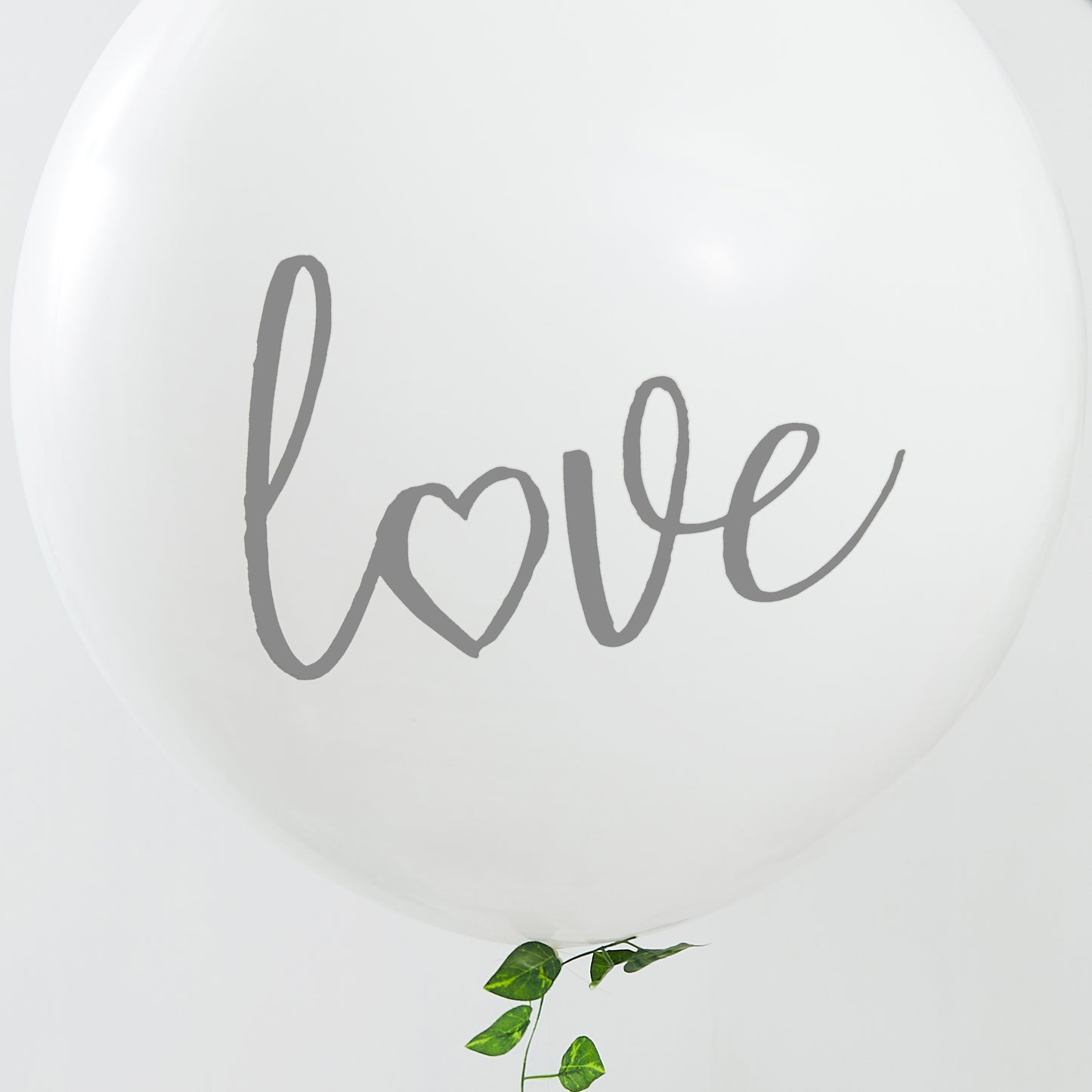 White Giant  Printed Love Balloon