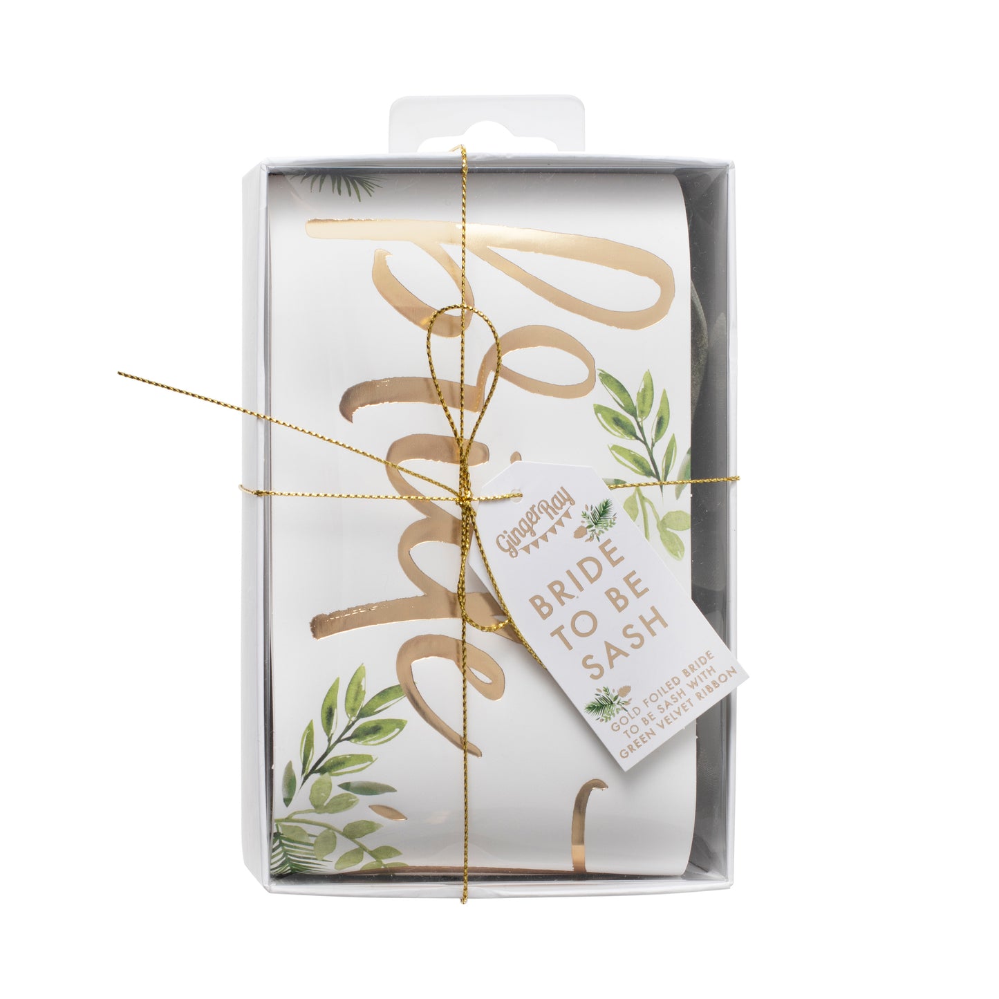 Gold Foiled Bride To Be Sash